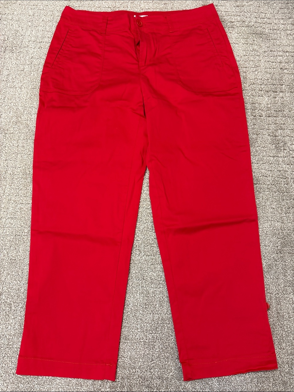 Westport Bright Red Tailored Crop Pants